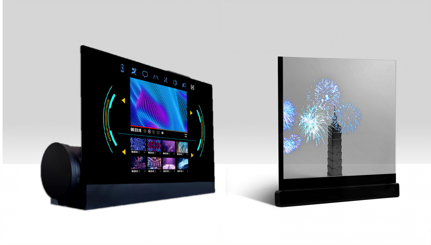 可卷式、折迭性、高透明